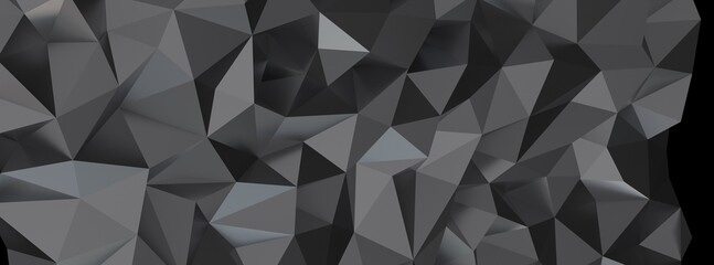 Obraz premium Abstract 3d rendering of triangulated surface. Contemporary background. Futuristic polygonal