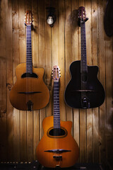 Three Gypsy Jazz Acoustic Guitars - 488616485
