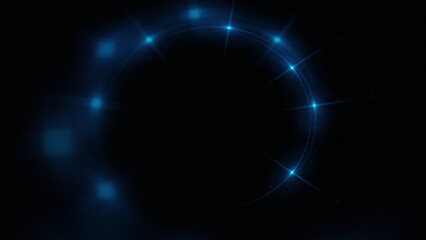 Bright abstract background with leaks. Blurred lighting tunnel. Magic portal. Vivid sphere lens
