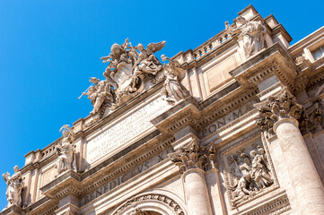 The Trevi Fountain in Rome, Italy
