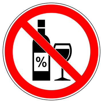 vsrr699 VectorSignRoundRed vsrr - german: Alkohol verboten . english: prohibition sign . no alcohol . vector sign . transparent . AI 10 / EPS 10 . g11222