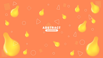 Abstract background template with lemon