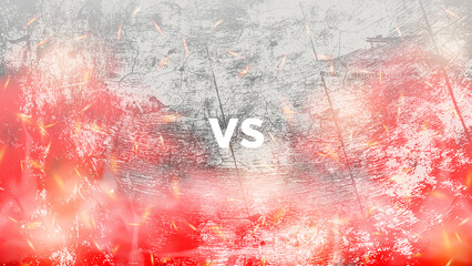Modern Battle Versus VS Background with smoke and fire effects for Sports Game. Abstract Versus Background with smoke and fire effects. Vector Background Illustration