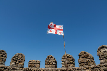 Sighnaghi fortress in Signagi, a georgian town in Georgia's easternmost region of Kakheti....