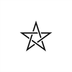 star icon vector minimalist design