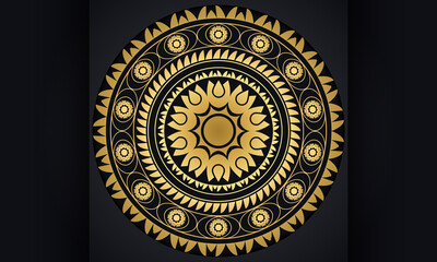 Frame with a pattern. Mandala design.