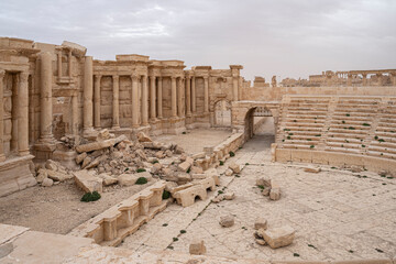 The antique Theatre of Palmyra, Syria