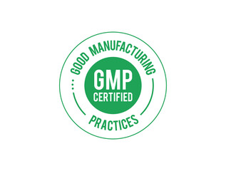good manufacturing practices GMP icon vector illustration