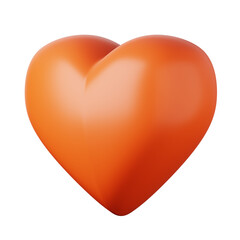 Red heart high quality 3d render illustration icon for social media app design and Valentine's Day ideas.