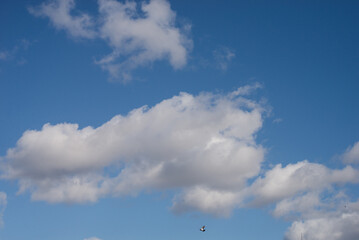 view of beautiful cloudy sky background