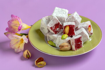 Pomegranate Turkish delight.
