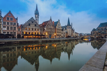 Obraz premium The city of Ghent, Belgium