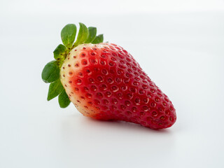 Strawberries on a white background