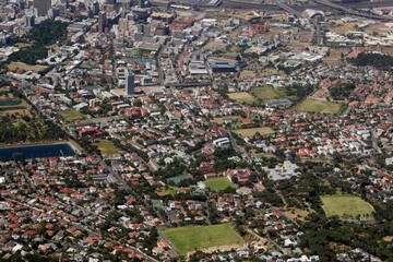 Obraz premium Blick vom Tafelberg Nationalpark in Kapstadt