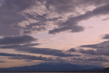 coucher de soleil et Pyrénées-Orientales