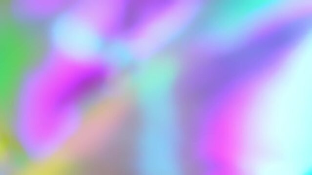 holograph liquid video background. Pastel color paper. Retro foil trend design. Vintage fantasy cover. Chrome holo art. Modern effect. Rainbow metallic material. Fabric glitch