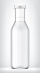 Glass Bottle on background.  