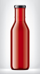 Color Glass Bottle on background.  