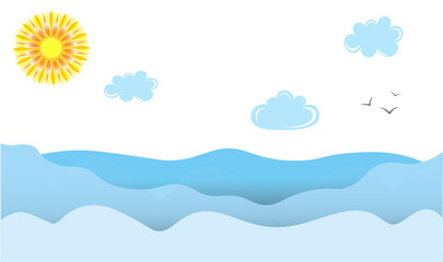 beautiful picture of the sky with the sun and clouds