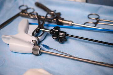 Preparation of sterile instruments for endoscopic surgery