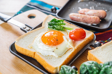 ホットサンド作り