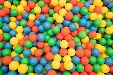 Fototapeta na wymiar Ball pool with colourful balls