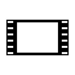 roll of film in black and white on white background