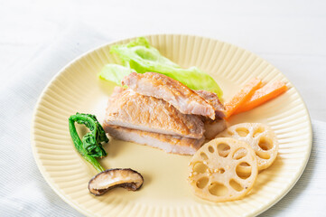 豚ロースの味噌漬け焼き
