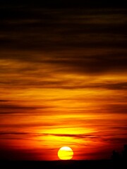 Fundo laranja céu