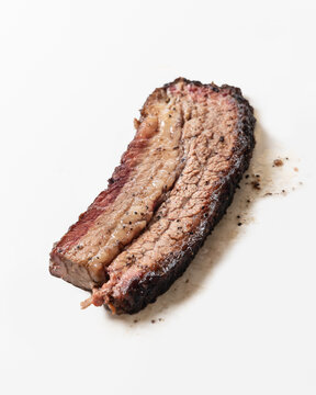 A Slice of Texas Smoked Barbecue Brisket