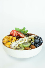 Plato de frutas saludable