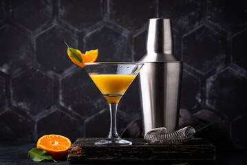 Orange martini or Margarita cocktail