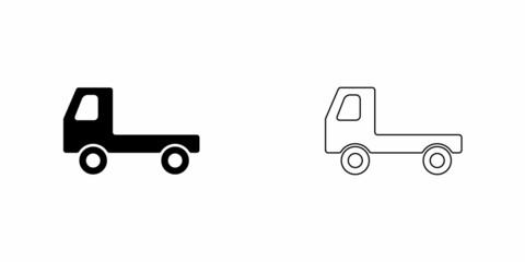 Truck icon. Delivery symbol. Design template vector.