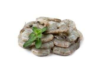 Fresh Shrimp Tails Isolated