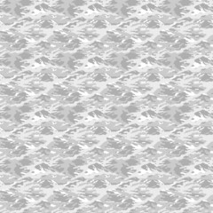 Seamless winter snow and polar colored stained camouflage pattern illustration.