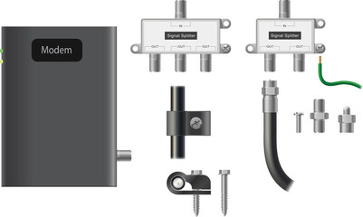 Cable internet and communication hardware