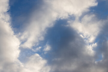 Blue sky with white clouds