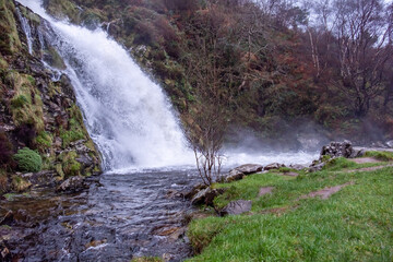 Assaranca Waterfall by Ardara in County Donegal - Ireland