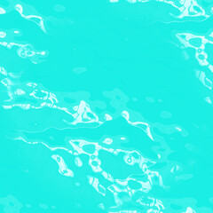 Turquoise liquid with white highlights. Beautiful turquoise seamless background. The wavy surface of the water.
