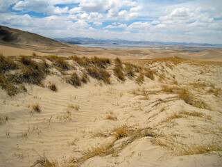 sand dunes in the mountains of Tibet
