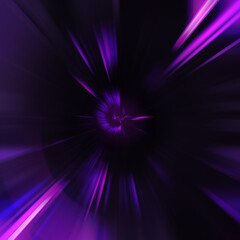 Abstract bright purple lines twirl background