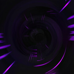Abstract purple lines twirl background