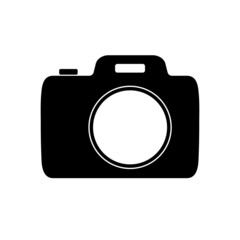 Camera icon for snapshots of photos, flat style photo camera design for photographers. Isolated on a white background. Vector graphics