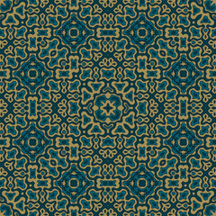 Ethnic floral motifs seamless pattern design