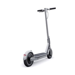 electric folding scooter for leisure and city trips 3D illustration