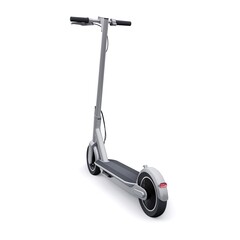 electric folding scooter for leisure and city trips 3D illustration
