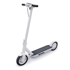 electric folding scooter for leisure and city trips 3D illustration