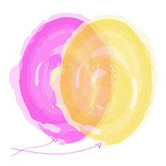 vector drawn balloons
