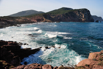 Veduta della costa di Cala Viola