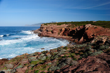 Veduta della costa di Cala Viola